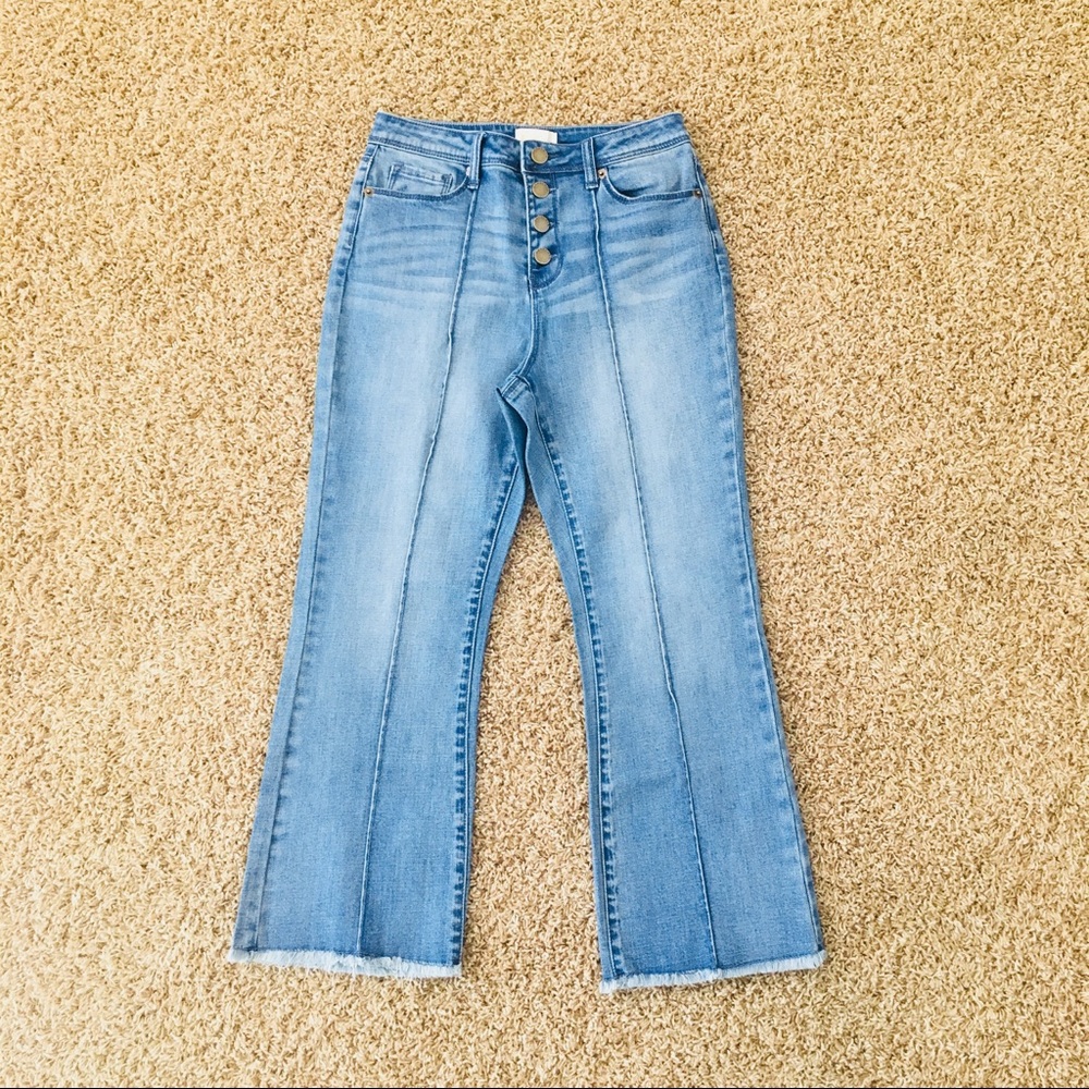 NWOT ModCloth flare crop jeans